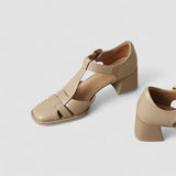 Scarlett – Talons blocs T-Strap orthopédiques