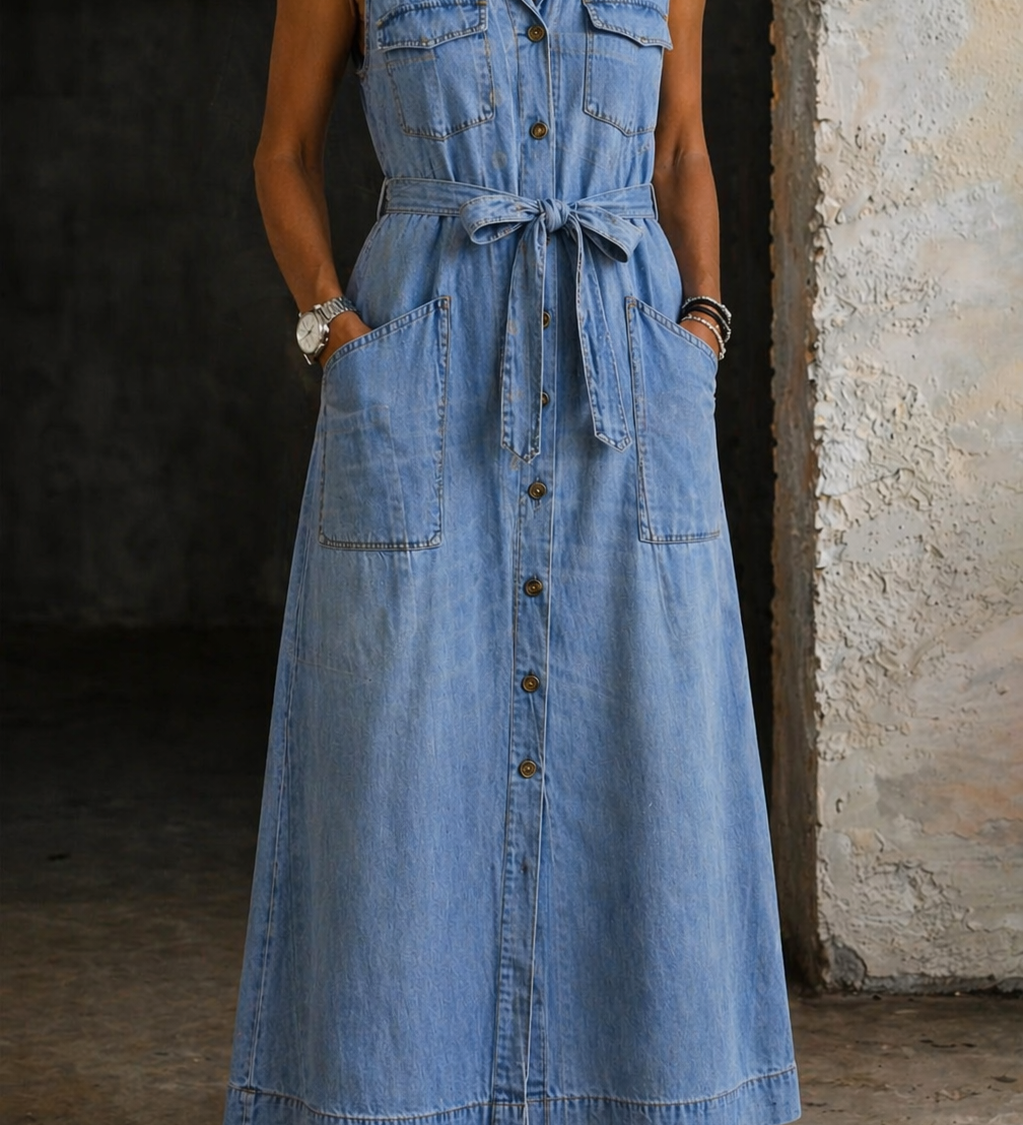 Sandrine - Robe en Denim