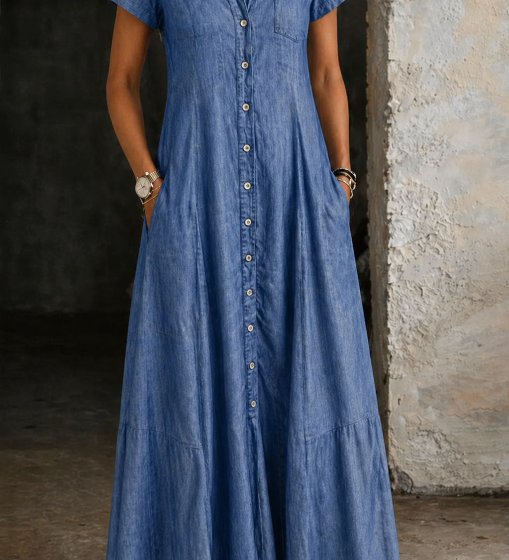 Eliza - Robe Longue en Jean