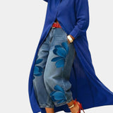 Céliane | Ensemble robe et pantalon en jean large