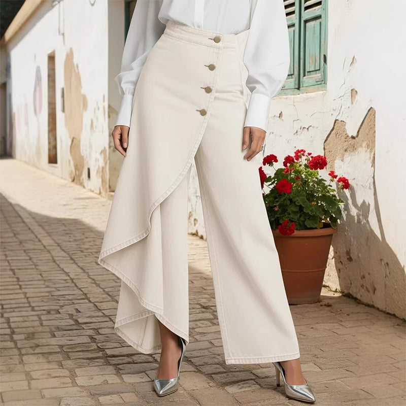 Camille | Pantalon-Jupe en Jean Confortable