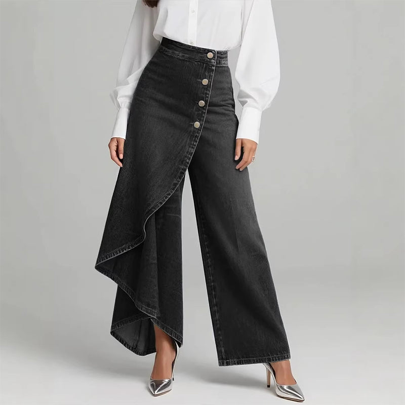 Camille | Pantalon-Jupe en Jean Confortable